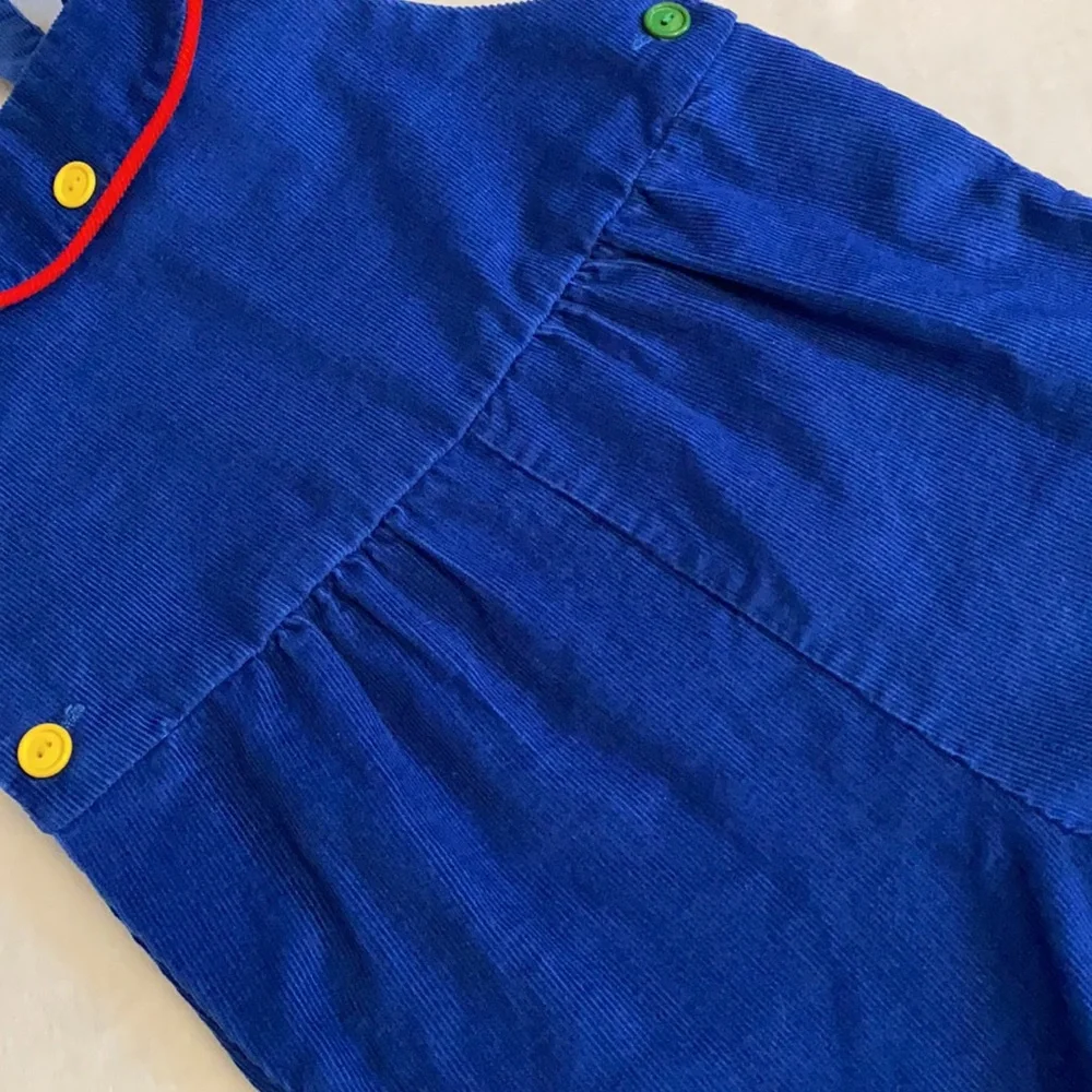 {VTG} Fischel by Johnston | Corduroy Jon Jon Shortall Romper (Size 6 Fits 3T 4T) - Picture 6 of 16